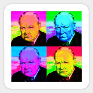 Pop Art - Winston Churchill Sticker